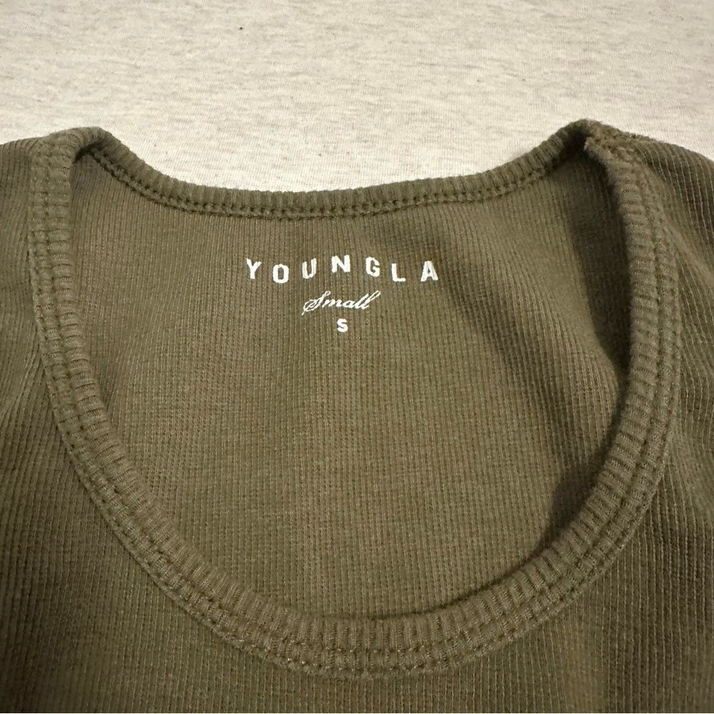 YoungLA Olive Green Women's Tank Top - Picture 3 of 5